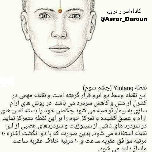 نقطه Yintang(چشم سوم)